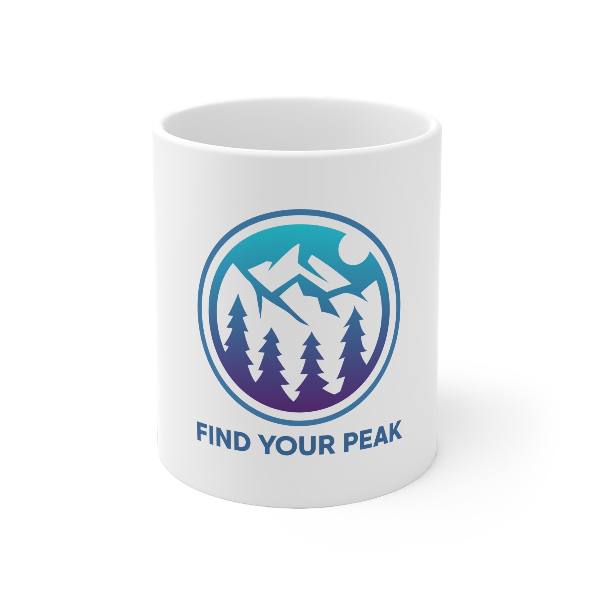 Tasse Find your Peak weiß