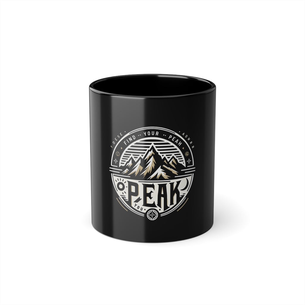 Tasse Find your Peak schwarz