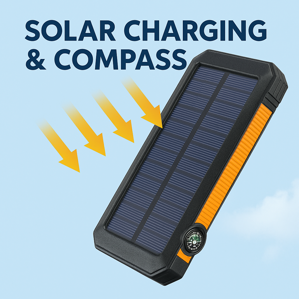 Solar Waterproof Powerbank 20 000 mAh