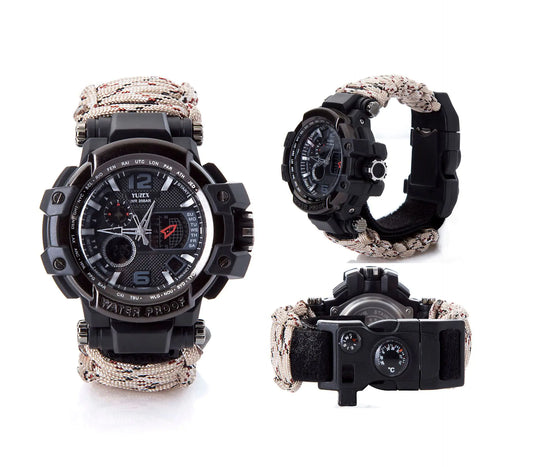 War Wolf 2 Survival Paracord Bracelet with Multitool