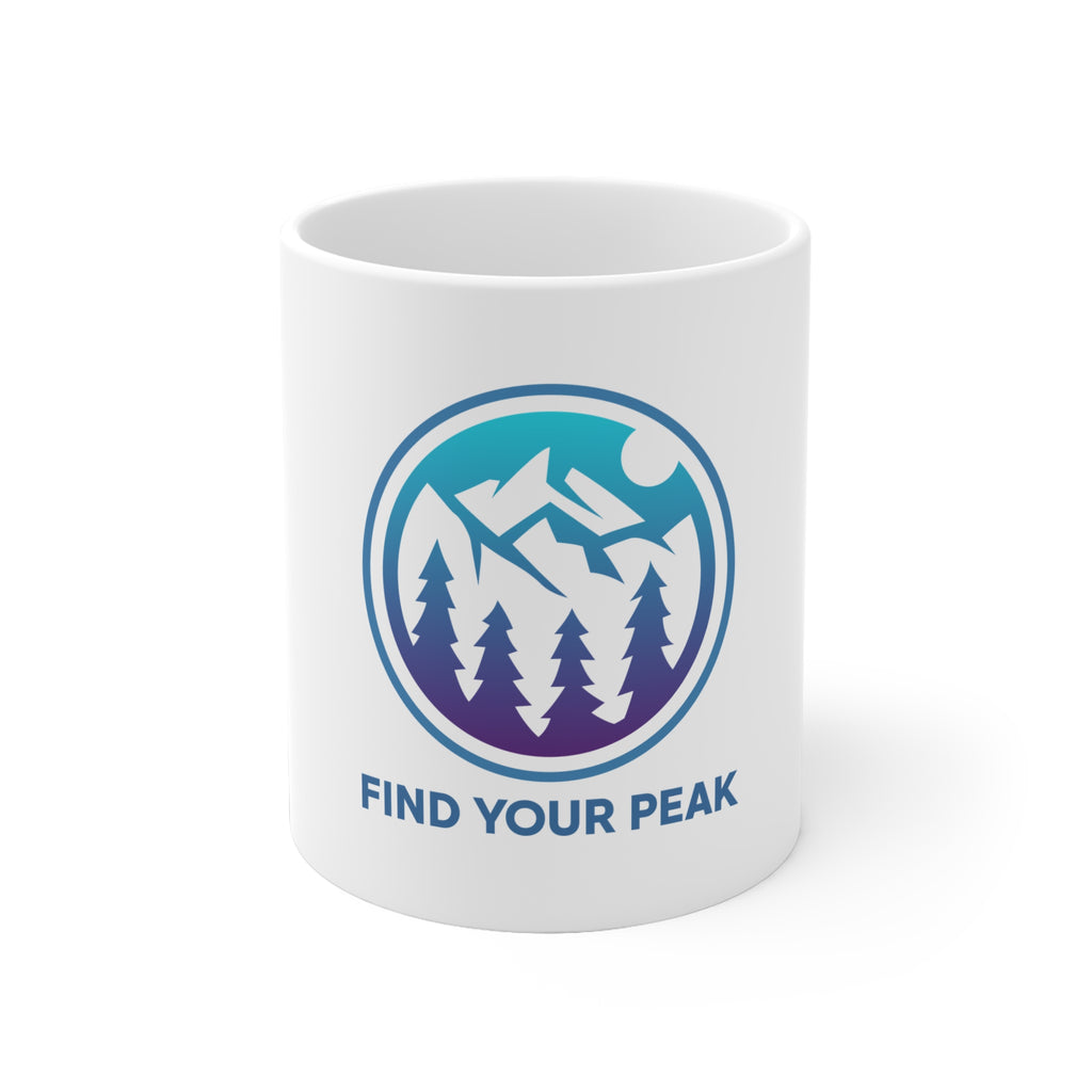 Tasse Find your Peak weiß