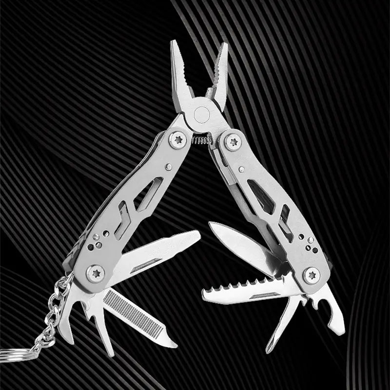 Mini Keychain Folding Tool EDC Multitool for Outdoors