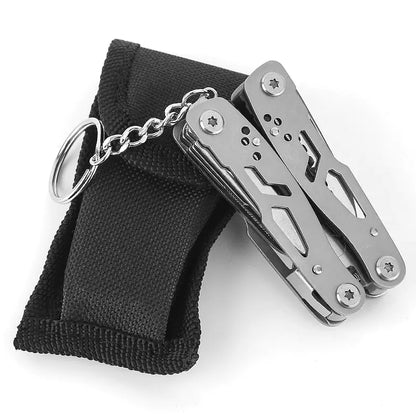 Mini Keychain Folding Tool EDC Multitool for Outdoors