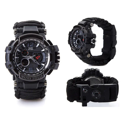 War Wolf 2 Survival Paracord Bracelet with Multitool