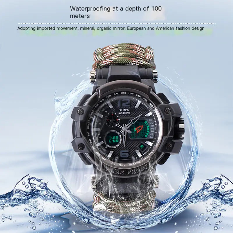 War Wolf 2 Survival Paracord Bracelet with Multitool