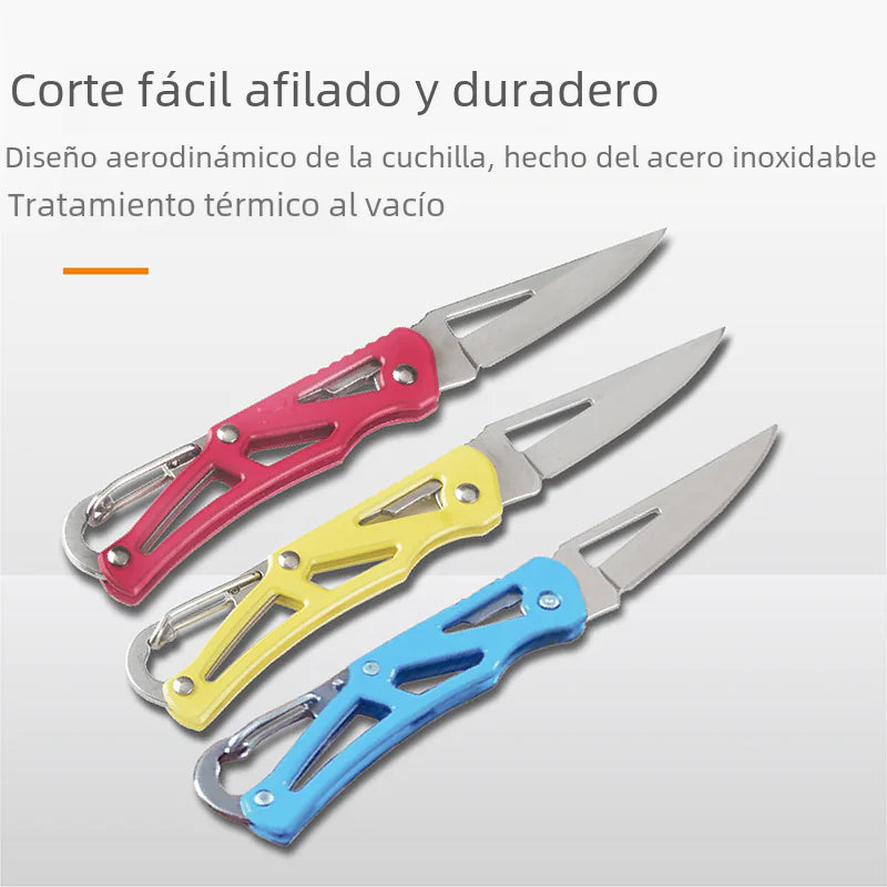 Mini Folding Key Knife - Stainless Steel Outdoor Tool