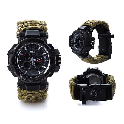 War Wolf 2 Survival Paracord Bracelet with Multitool