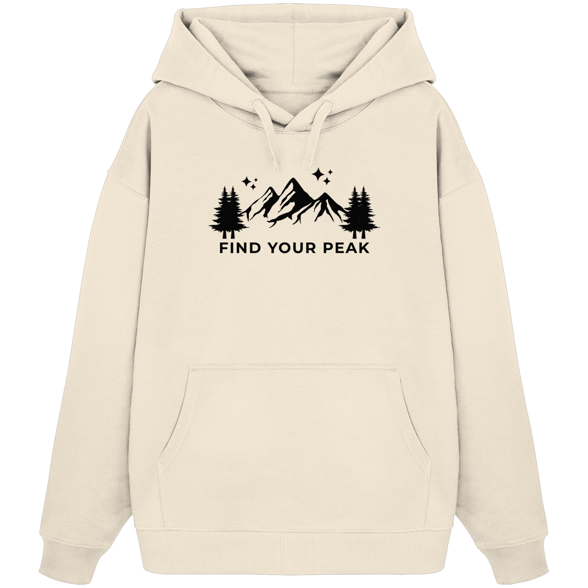 Find your Peak - Organic Oversize Hoodie