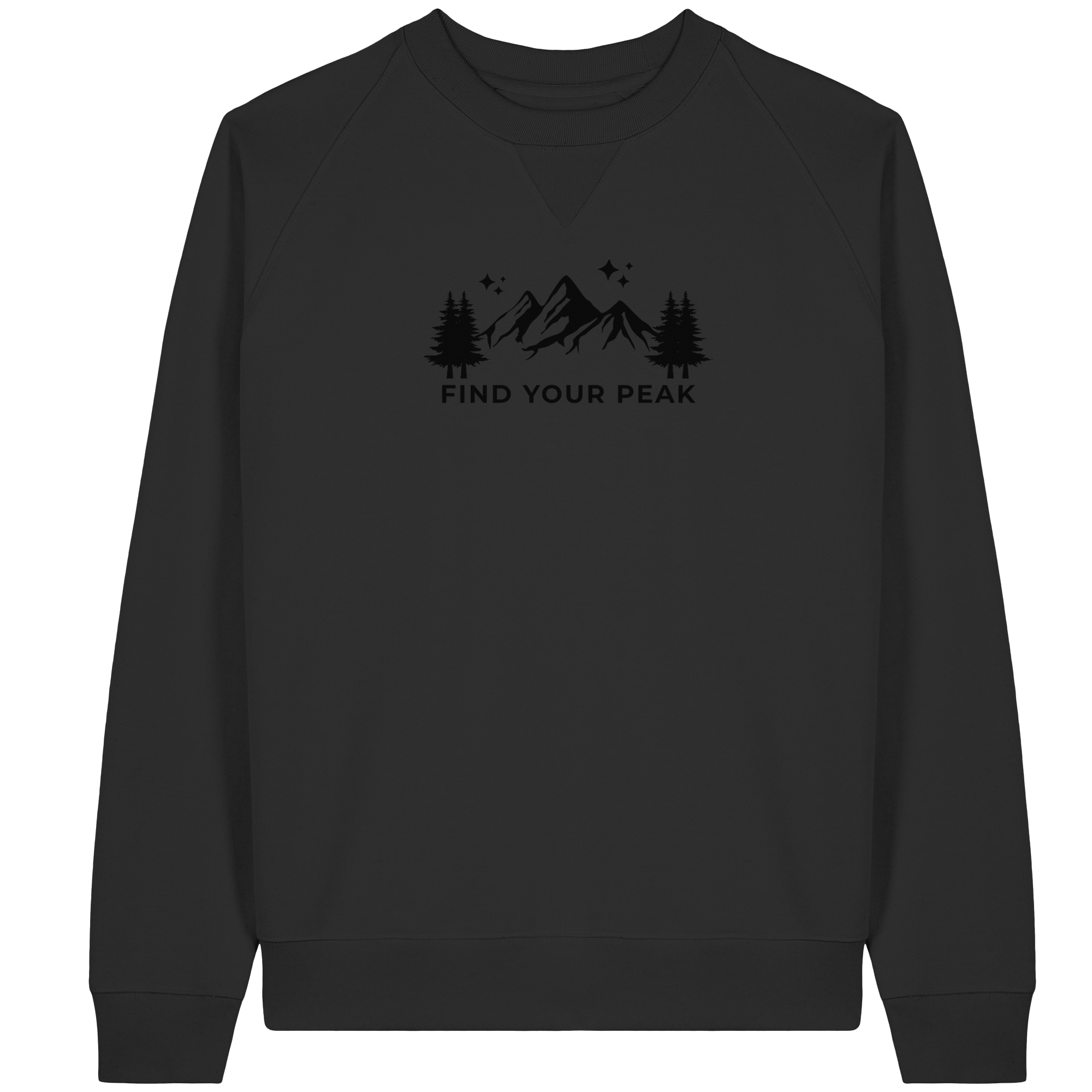 Find your Peak - Organic Raglan Sweatshirt