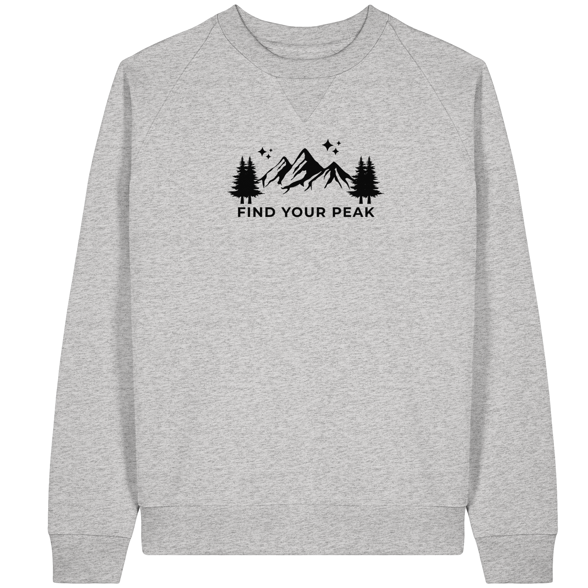 Find your Peak - Organic Raglan Sweatshirt