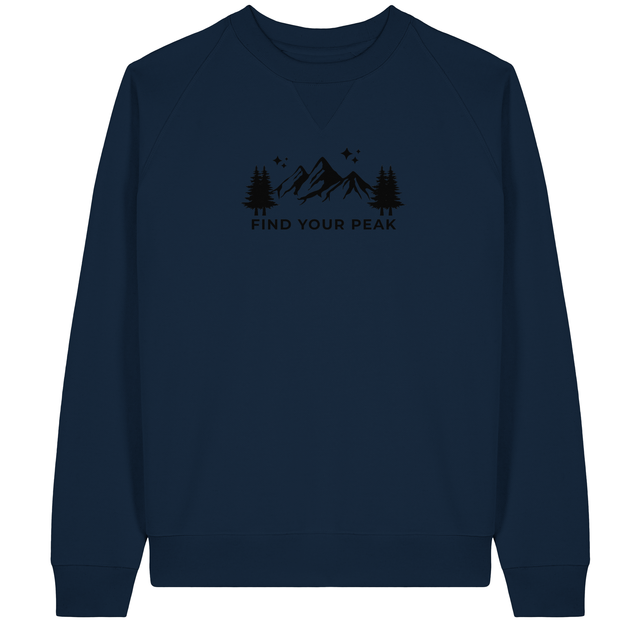 Find your Peak - Organic Raglan Sweatshirt