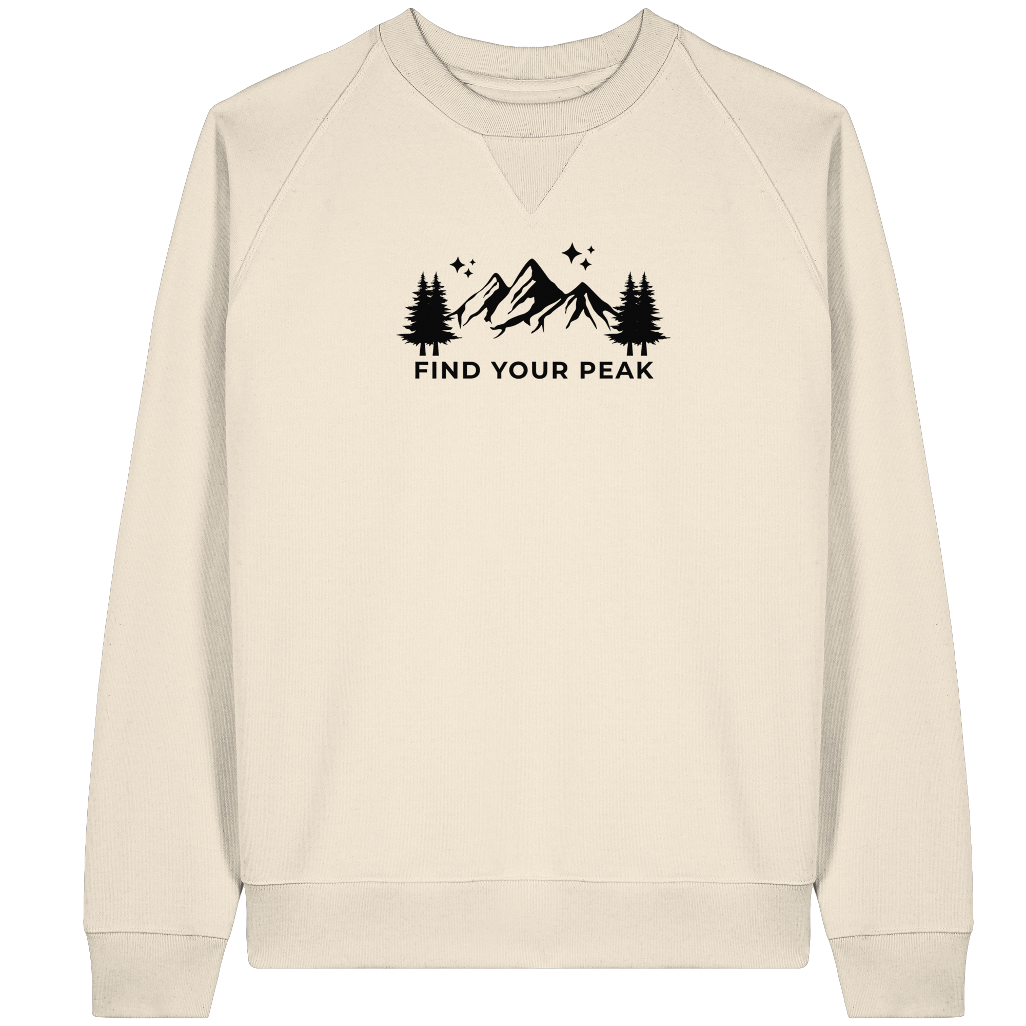 Find your Peak - Organic Raglan Sweatshirt
