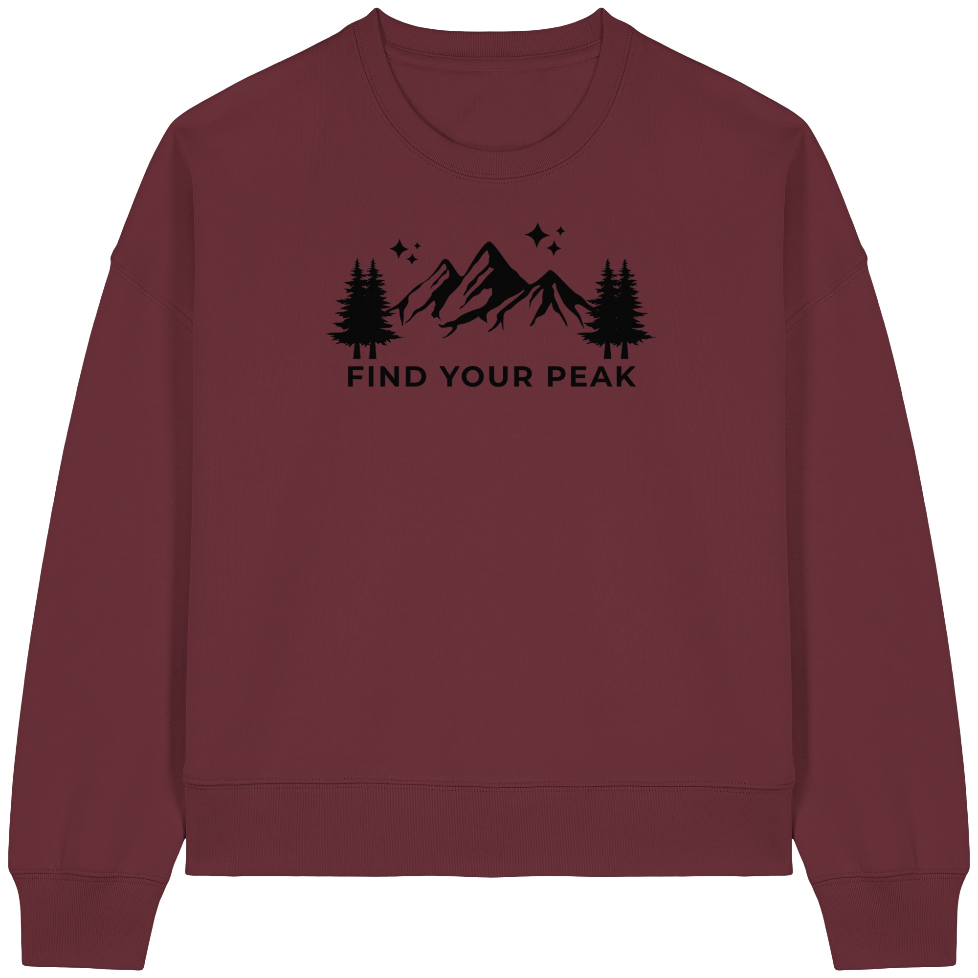 Find your Peak - Womens Organic Boxcut Sweatshirt
