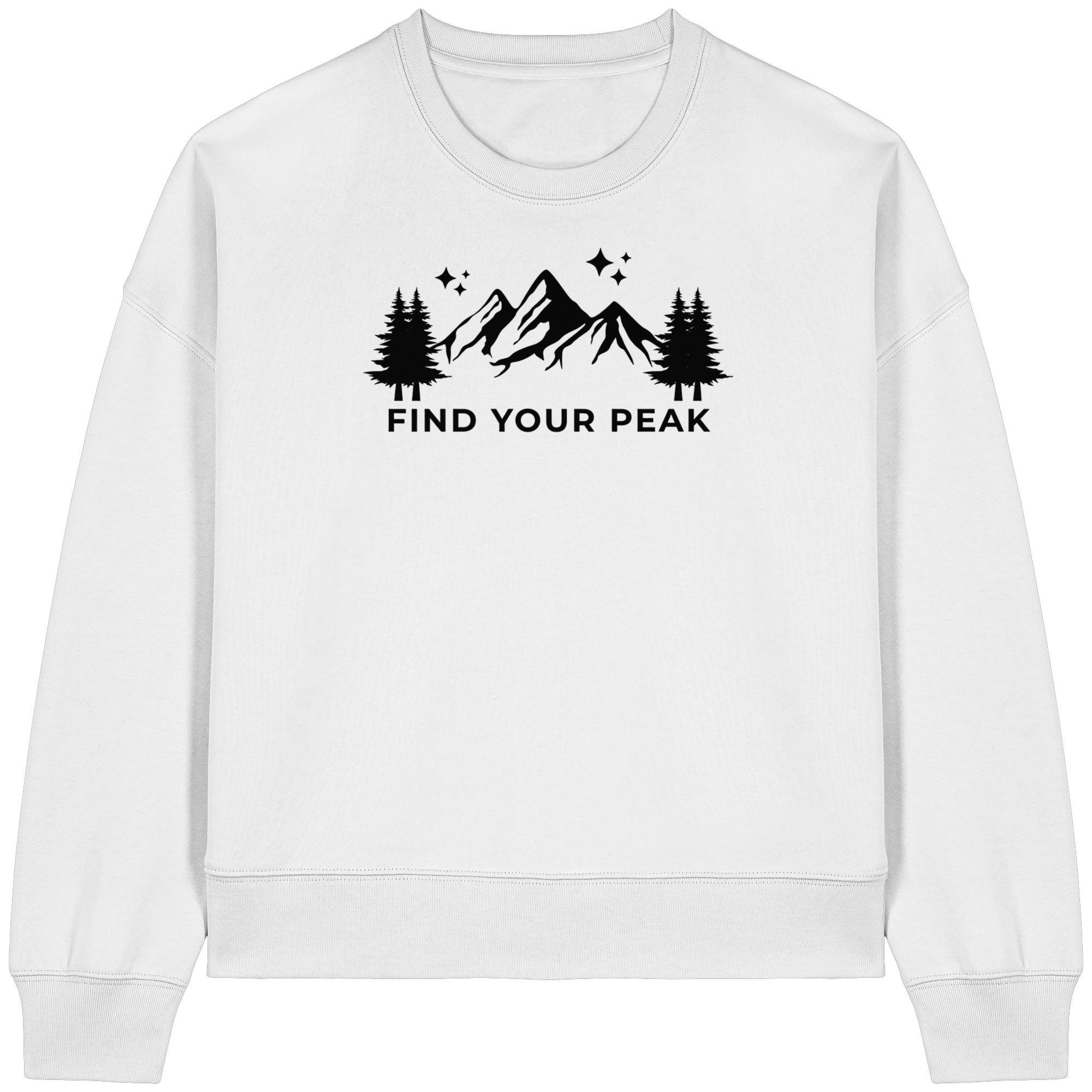 Find your Peak - Womens Organic Boxcut Sweatshirt
