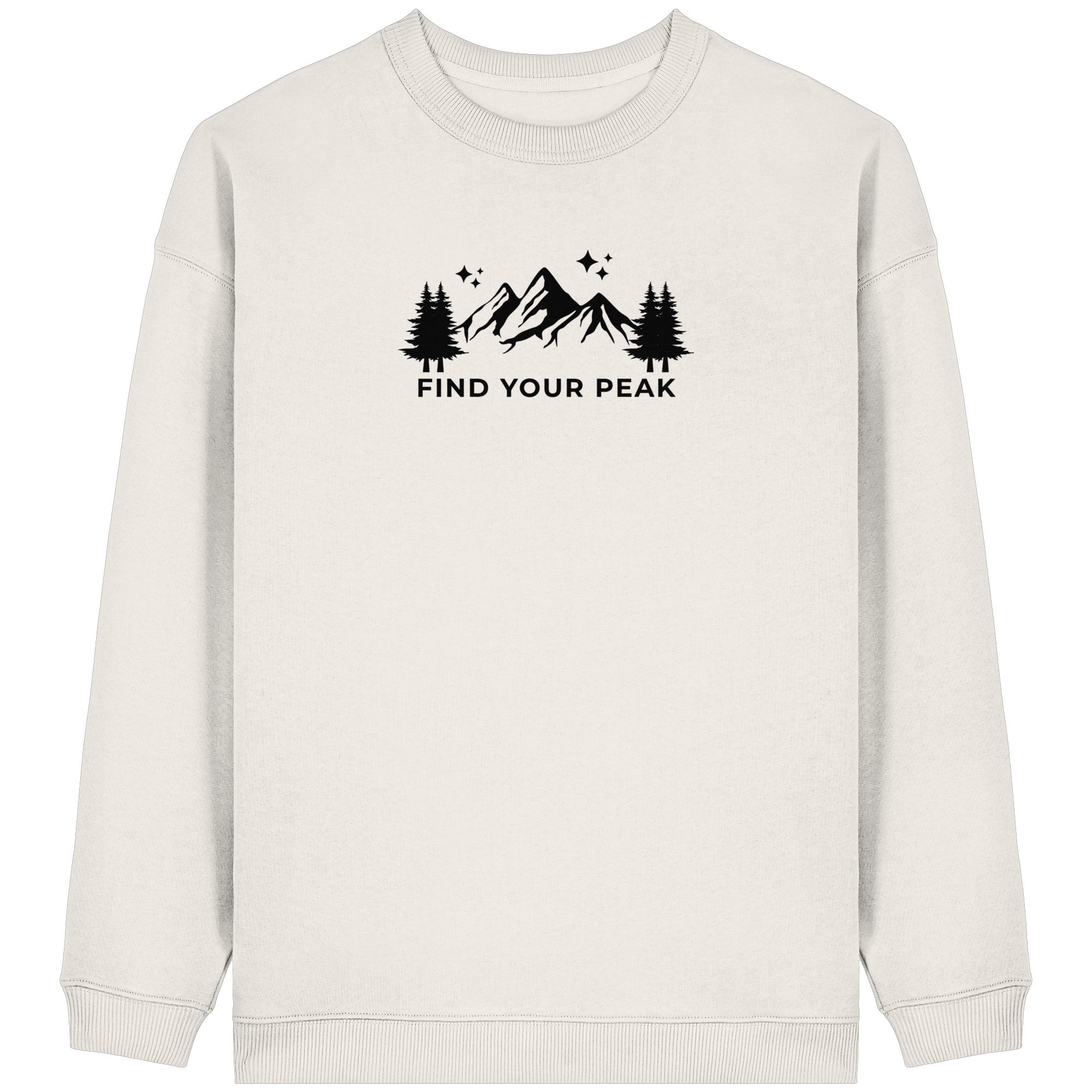Find your Peak - Womens Organic Oversized Sweatshirt