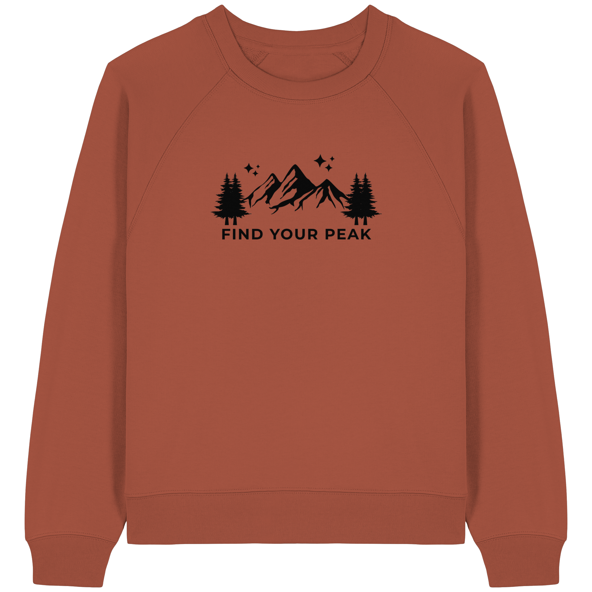 Find your Peak - Womens Organic Raglan Sweatshirt
