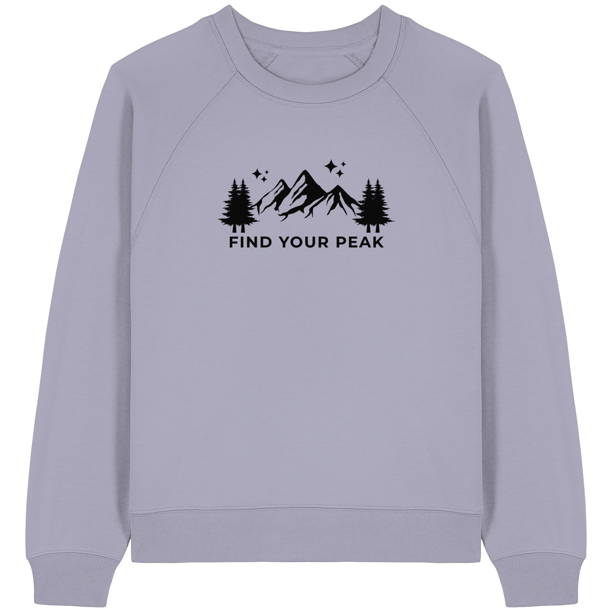 Find your Peak - Womens Organic Raglan Sweatshirt