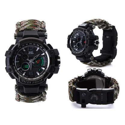 War Wolf 2 Survival Paracord Bracelet with Multitool